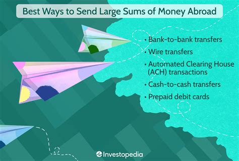 how to transfer large sums to foreign countries.